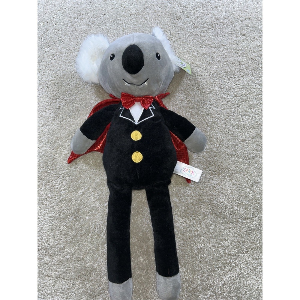 Spark Create Imagine Koala Plush Vampire Stuffed Animal Toy Rattle Crinkle 16"